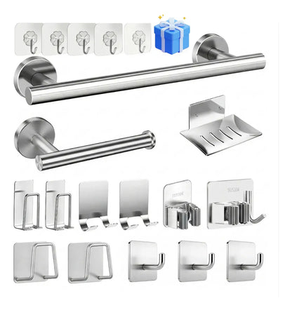 Set De Accesorios De Ducha Toalleros 304 Inoxidable 18pcs