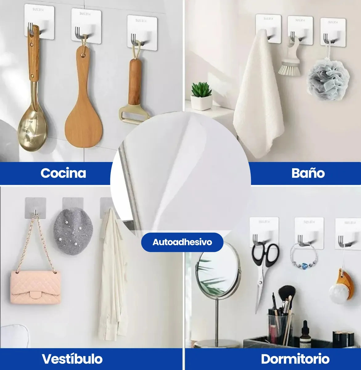 Set De Accesorios De Ducha Toalleros 304 Inoxidable 18pcs