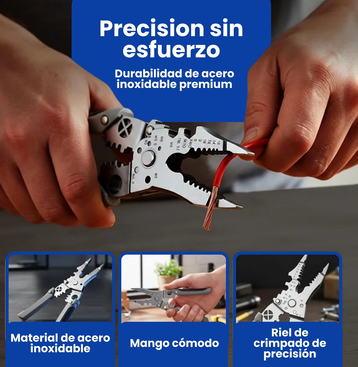 Alicate WireMaster Pro 🔥 11 en 1 – Calidad Profesional
